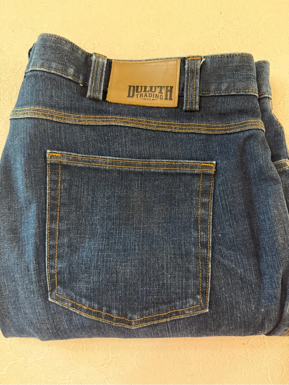 Duluth Trading Co Men's Dark Blue Relaxed Jeans